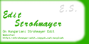 edit strohmayer business card